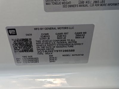 2026 GMC Sierra 2500 HD Denali Ultimate