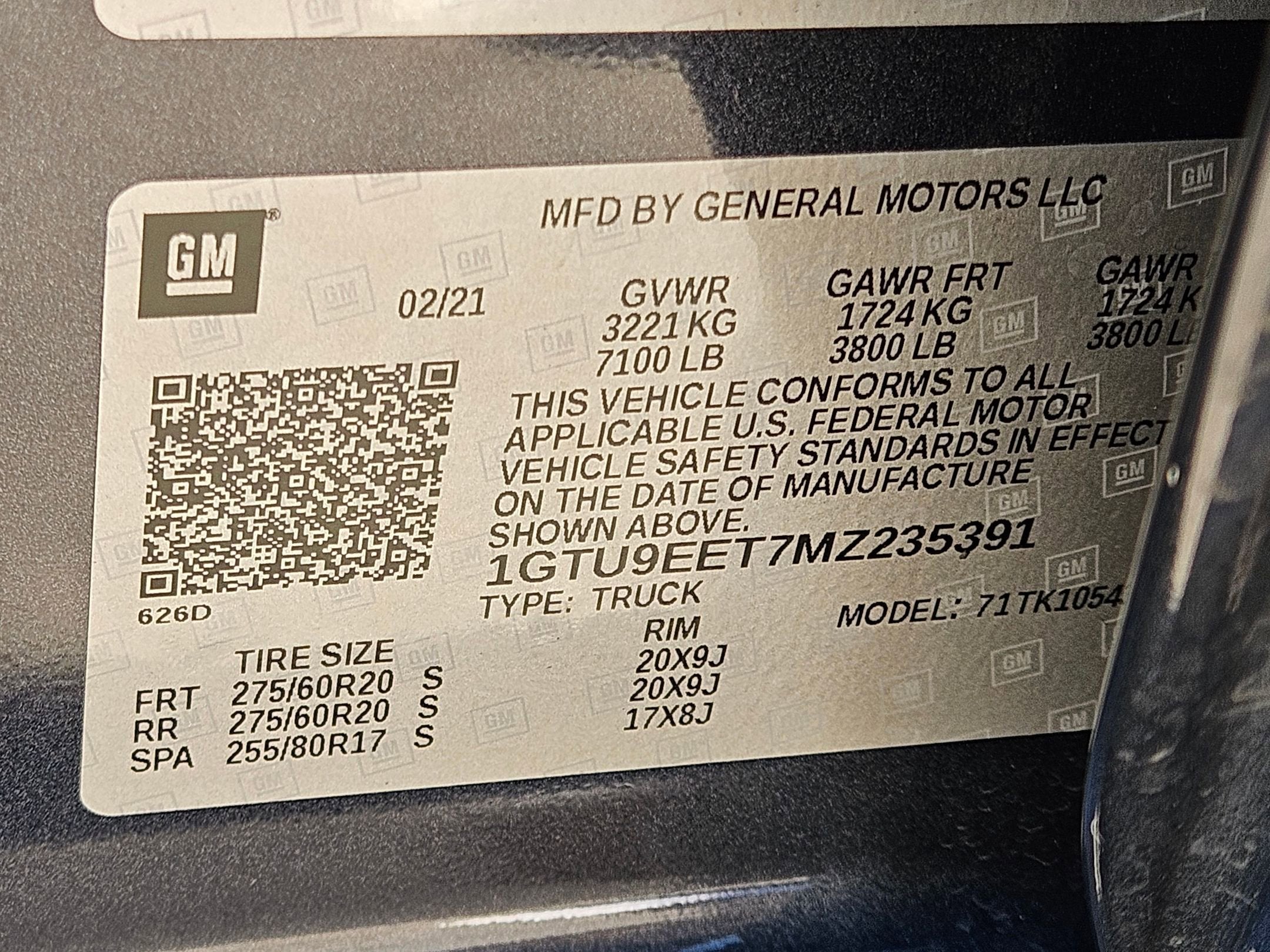 2021 GMC Sierra 1500 AT4