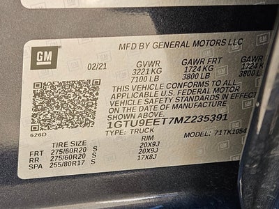 2021 GMC Sierra 1500 AT4