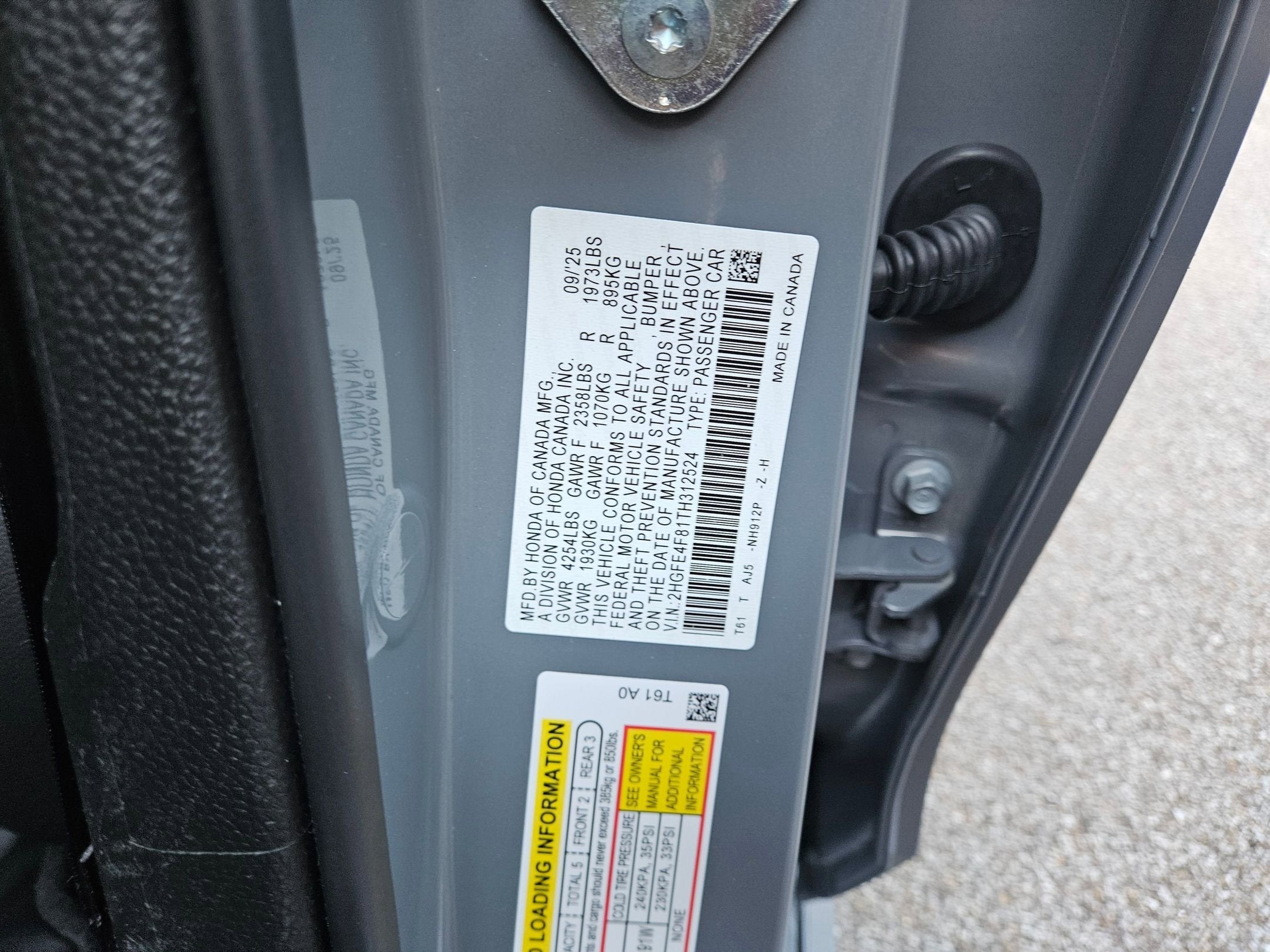 2026 Honda Civic Hybrid Sport Touring