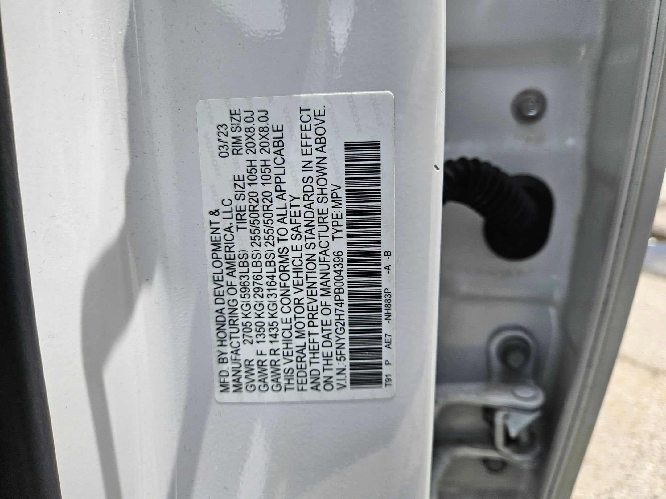 2023 Honda Pilot 2WD Touring