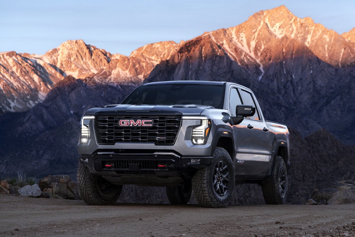 2027 GMC Sierra 1500 AT4X in mountain terrain