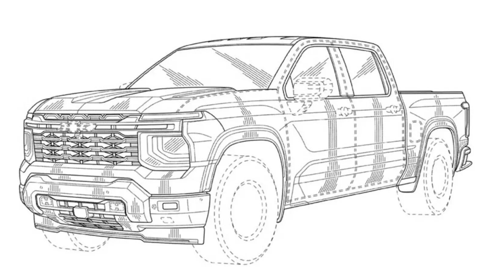 2027 GMC Sierra 1500 front three-quarter design study