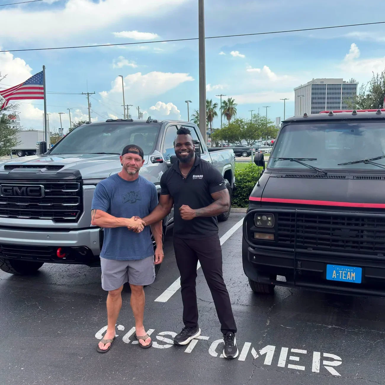 Don picking up his new lifted GMC Sierra AT4 HD build from Mr. Supreme T