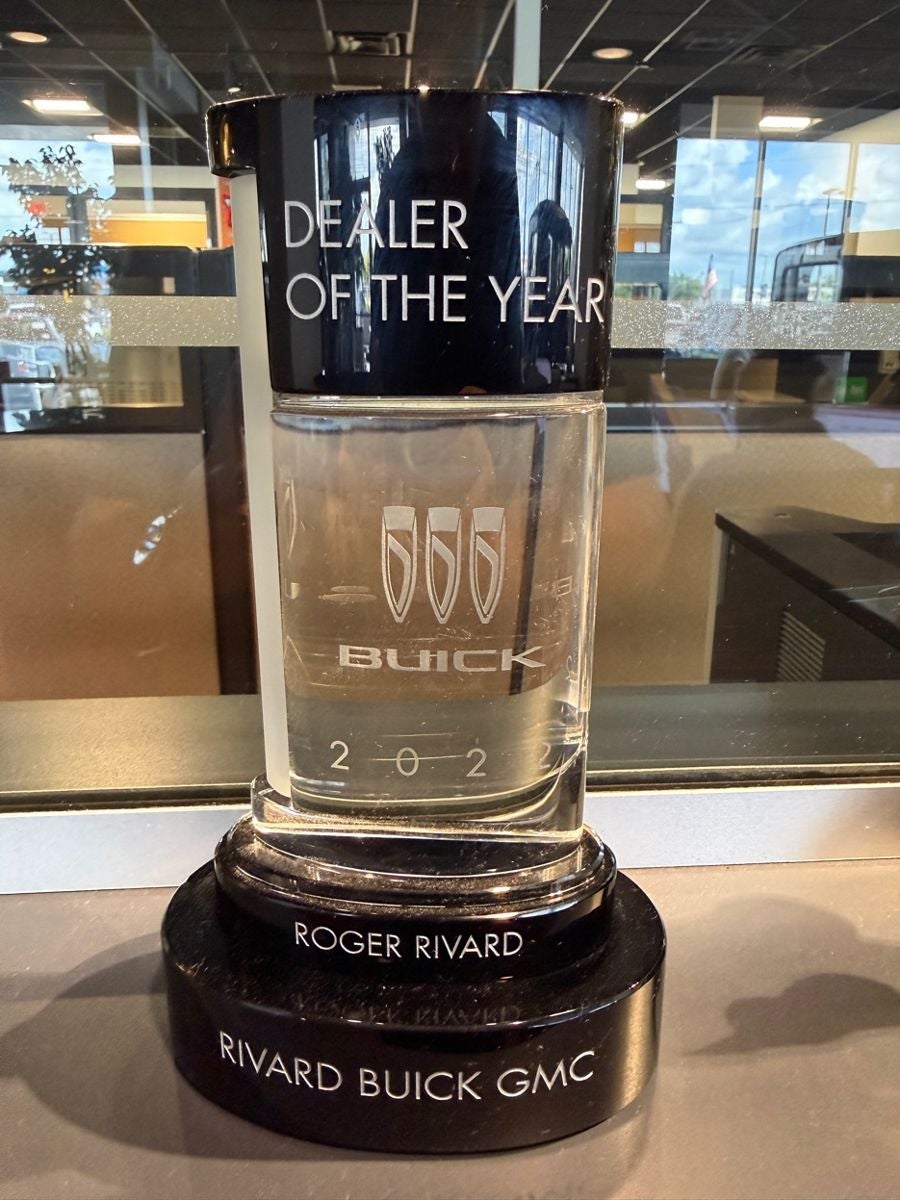 2022 Buick Dealer of the Year trophy awarded to Rivard Buick GMC, Tampa FL