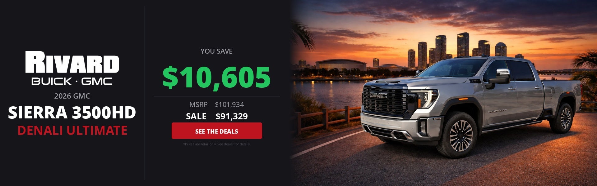 2026 GMC Sierra 3500HD Denali – Save $10,605