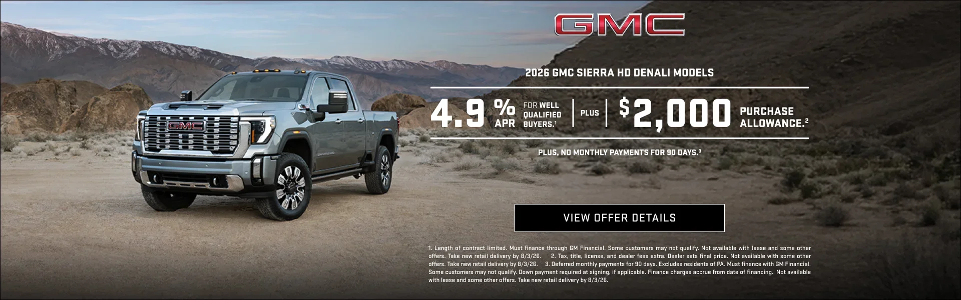 4.9% APR for well-qualified buyers.1Plus, $2,000 PURCHASE AL