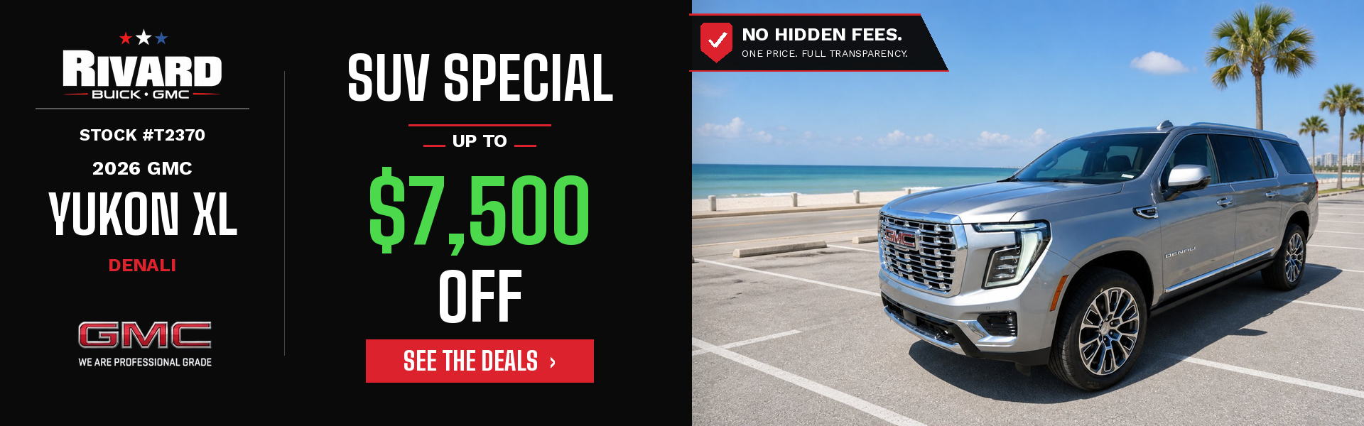 2026 GMC Yukon XL Denali - Up to $7,500 Off