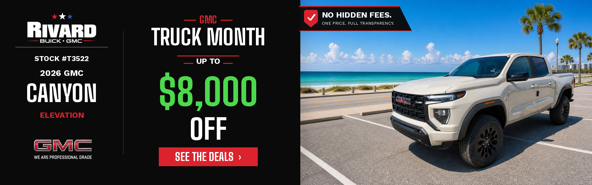 2026 GMC Canyon Elevation - Up to $8,000 Off