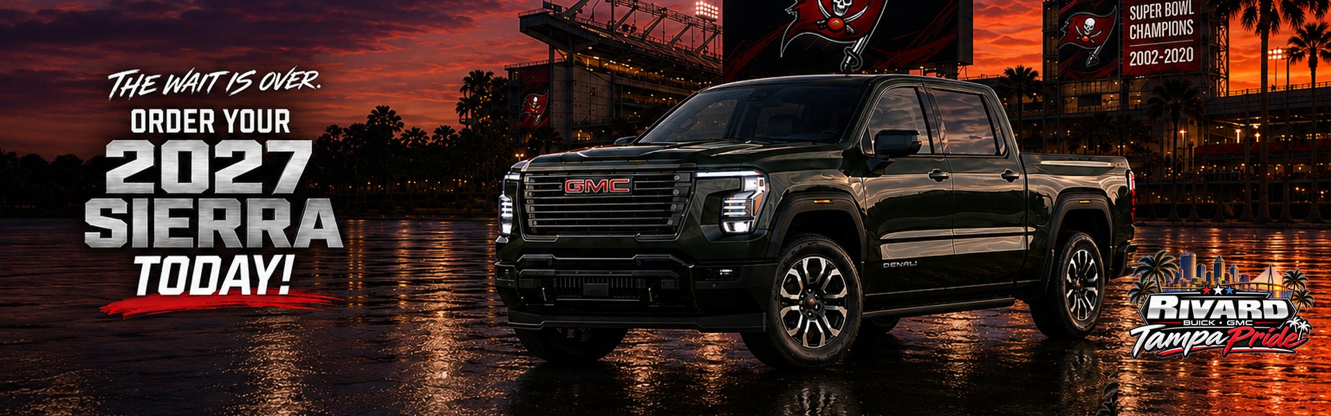 The wait is over — order your 2027 GMC Sierra at Rivard Tamp