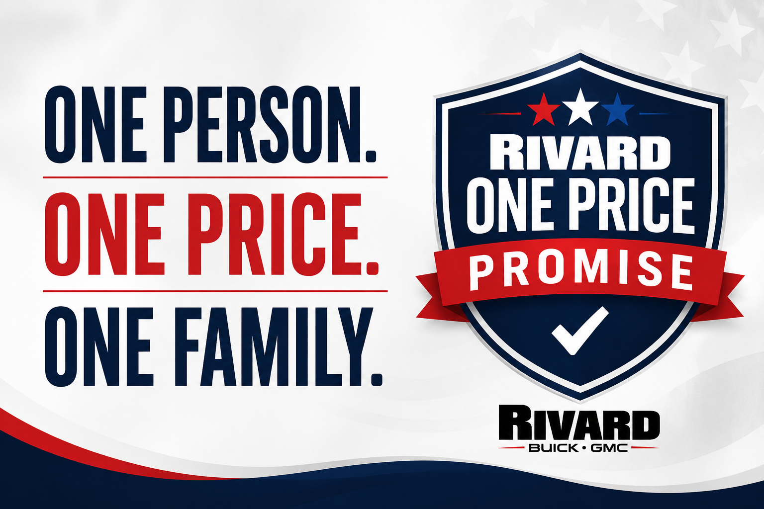 Rivard Buick GMC One Price Promise