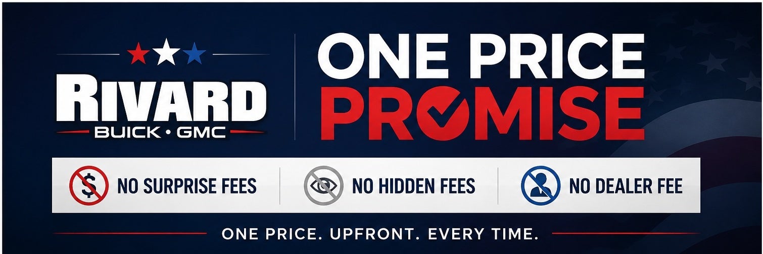 Rivard Buick GMC One Price Promise banner